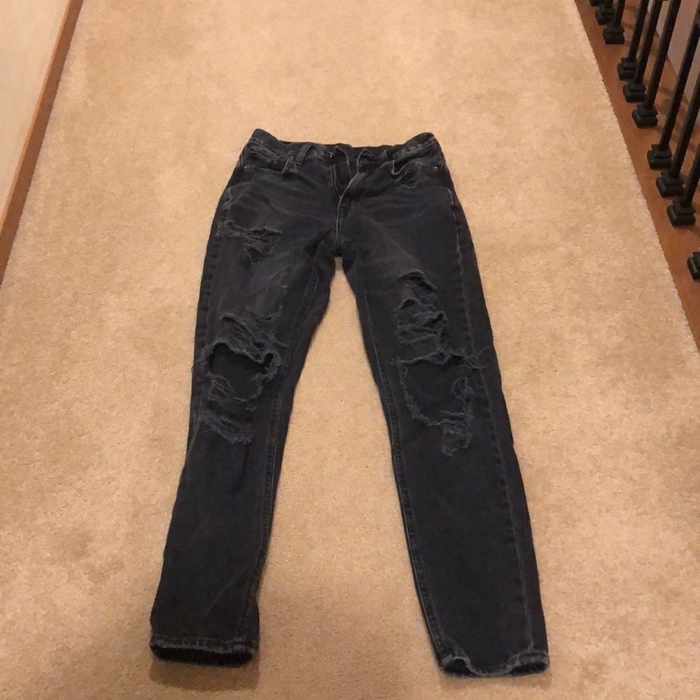 AMERICAN Eagle Black ripped jeans